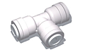 QUTG Series Union Polypropylene Tee Fitting